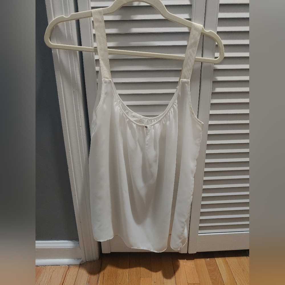 Zara sleeveless blouse in ivory / medium